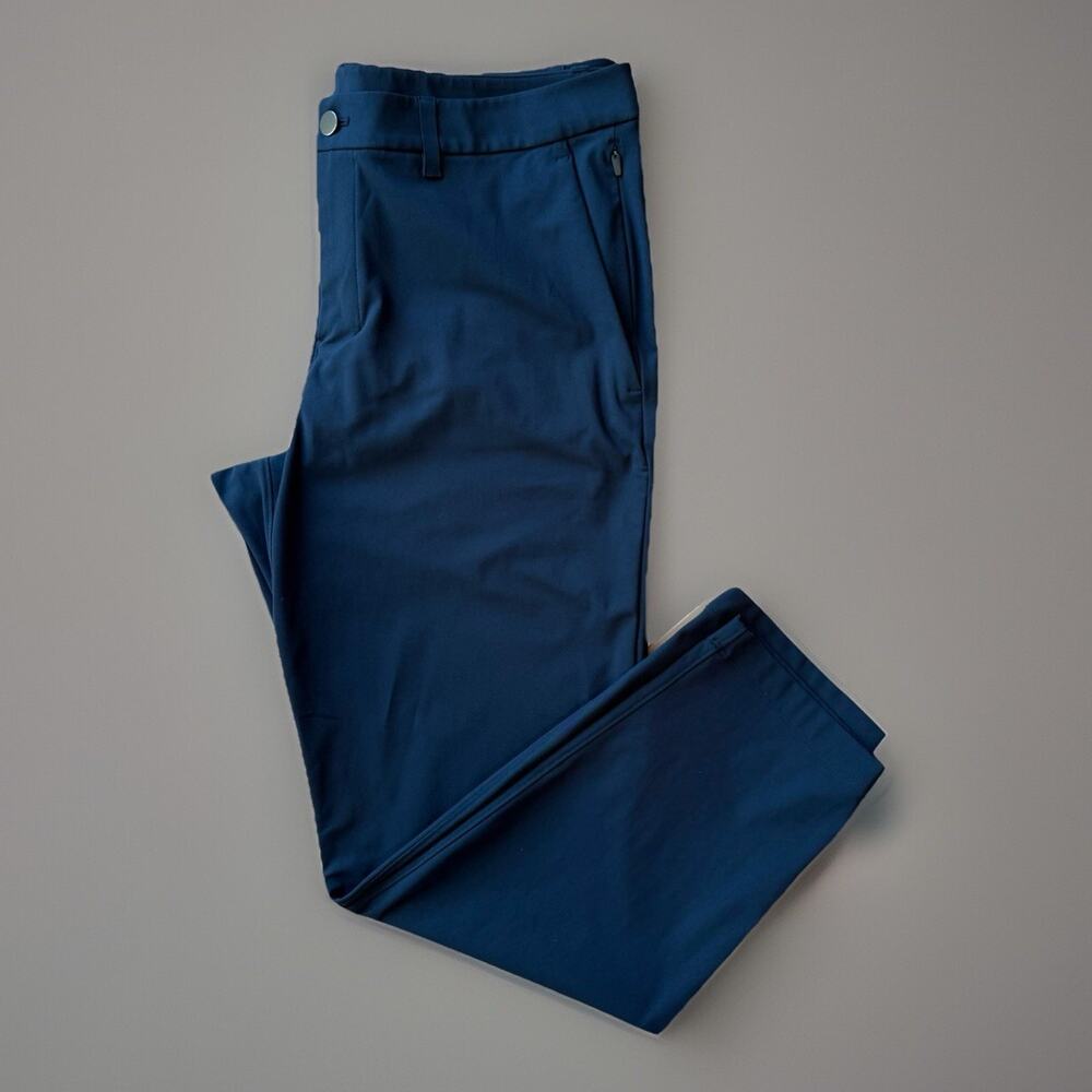 Lululemon ABC Pants 34 Navy Athleisure Workwear Sportswear Commission Surge Golf